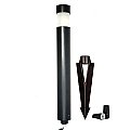 DL-0-BLK, AXITE, LIGHTING, DALI, MINI, BOLLARD, AREA, LIGHT, 12V, BI-PIN, BLACK