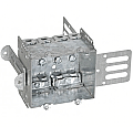 2104LSSA2X, VISTA, 2 GANG, ELECTRICAL, BOX, WITH, CLAMPS, FOR, STEEL, STUD