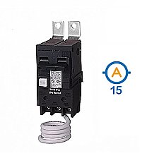 2 POLE 15 AMP GFCI BOLT ON CIRCUIT BREAKER