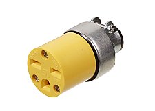 45405, VISTA, ELECTRICAL, PRODUCTS, 15, AMP, 250, VOLT, FEMALE, CORD, END, YELLOW