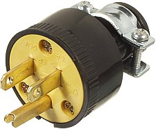 45410, VISTA, ELECTRICAL, PRODUCTS, 15, AMP, 125, VOLT, MALE, CORD, END, BLACK