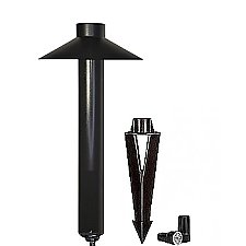 CL-0-BLK, AXITE, LIGHTING, CALDER, MEDIUM, TOP, PATH, LIGHT, 12V, BLACK