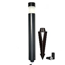 DL-0-BLK, AXITE, LIGHTING, DALI, MINI, BOLLARD, AREA, LIGHT, 12V, BI-PIN, BLACK