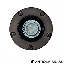 IGT049-AB, SOLLOS, INGROUND, FIXTURE, WITH, TRIM, RING, ANTIQUE, BRASS