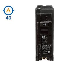 1 POLE 40 AMP PUSH ON CIRCUIT BREAKER