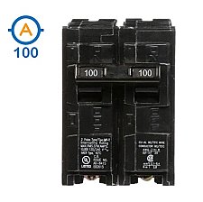 2 POLE 100 AMP PUSH ON CIRCUIT BREAKER
