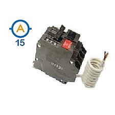 2 POLE 15 AMP BOLT ON GROUND FAULT CIRCUIT BREAKER