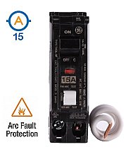 1 POLE 15 AMP COMBINATION ARC FAULT CIRCUIT BREAKER
