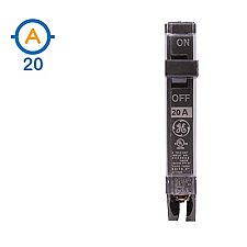 1 POLE 20 AMP PUSH ON CIRCUIT BREAKER