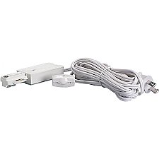 TP156, SATCO/NUVO, TRACK, LIVE, END, FEED, WITH, CORD, AND, SWITCH, -, WHITE