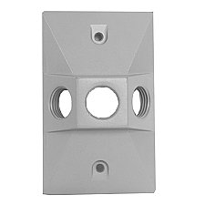 WPCT350, GLOBAL, 1/2", 3, HOLE, LAMPHOLDER, COVER, GREY