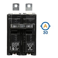 2 POLE 30 AMP BOLT ON CIRCUIT BREAKER