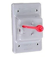 RVSC15/10, ROYAL, PVC, TOGGLE, COVER, RED, LEVER, 1 GANG