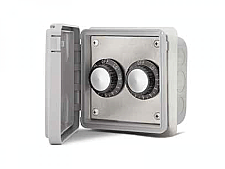 14-4215, INFRATECH, DUAL, FLUSH, MOUNT, W/, WEATHERPROOF, COVER