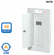 SEQ24100SMDW, SIEMENS, , 100A, MAIN, BREAKER, 24/48CCT, PANEL, W/, COVER, WHITE