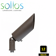 BSB060-TZ, SOLLOS, 7.2", STRAIGHT, BULLET, SPOT, 12V, MR16, TEXTURED, BRONZE
