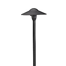 15310BKT, KICHLER, 8", DOME, 12V, PATH, LIGHT, TEXTURED, BLACK