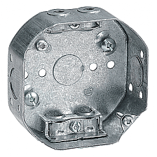 54151LA, VISTA, OCTAGON, ELECTRICAL, BOX, WITH, BX, CLAMPS