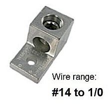 LA0, TECHSPAN, LA0, ALUM, MECH, LUG, 14-1/0, 1CON, 1HOLE