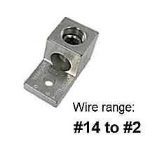 LA2, TECHSPAN, LA2, ALUM, MECH, LUG, 14-2, 1CON, 1HOLE