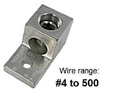 LA500, TECHSPAN, LA500, ALUM, MECH, LUG, 4-500, 1CON, 1HOLE