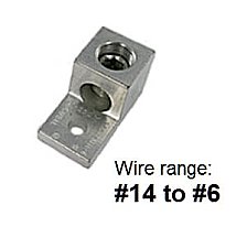 LA6, TECHSPAN, LA6, ALUM, MECH, LUG, 14-6, 1CON, 1HOLE