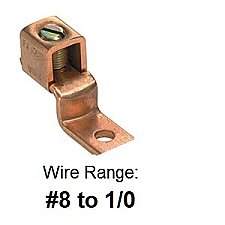 SLU125, TECHSPAN, SLU125, COPP, MECH, LUG, 8-1/0, 1COLLAR, 1H