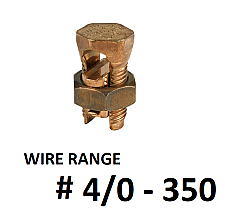 S350, TECHSPAN, SPLIT, BOLT, COPPER, 4/0, STR, -, 350, MCM