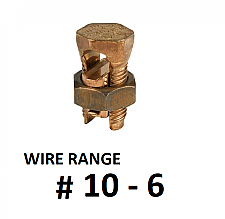 S6, TECHSPAN, S6, SPLIT, BOLT, COPPER, 10-6