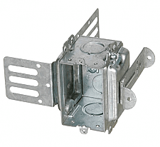 3104KSSX, VISTA, 1 GANG, ELECTRICAL, BOX, EMT, KNOCK, OUTS, FOR, STEEL, STUD