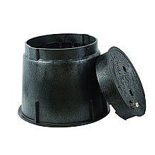 910, AXITE, LIGHTING, 10", ROUND, 10", DEEP, PULL, BOX, BLACK