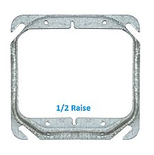 52C17, VISTA, 4, X, 4, SQUARE, 1/2, RAISED, DRYWALL, MUD, ELECTRICAL, RING