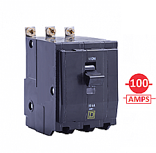 QOB3100, SQUARE, D, 3, POLE, 100, AMP, BOLT, ON, BREAKER