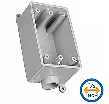 RFS10, ROYAL, PVC, 1 GANG, 1, HOLE, 1/2, ELECTRICAL, BOX
