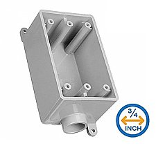 RFS15, ROYAL, PVC, 1 GANG, 1, HOLE, 3/4, ELECTRICAL, BOX