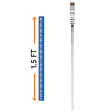 WICD0018GY, CABLE, CONCEPTS, 1.5FT, CAT, 6, PATCH, CABLE, GRAY