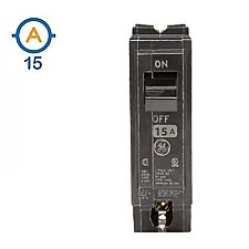 1 POLE 15 AMP PUSH ON CIRCUIT BREAKER