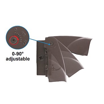 80/70/65 WATT 10800 LUMENS SLIM ADJUSTABLE WALLPACK 3/4/5K 120/347V