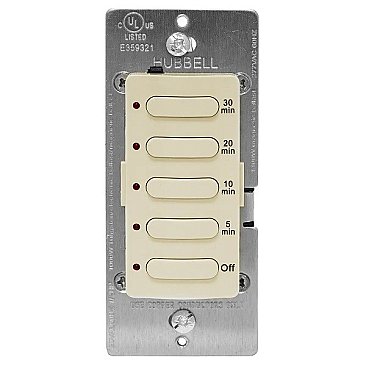 INWALL TIMER 15,30,45,60 MINS 120/277V IVORY
