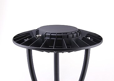 60/80/100W POST TOP SELECTABLE 3/4/5K BLACK (9572)