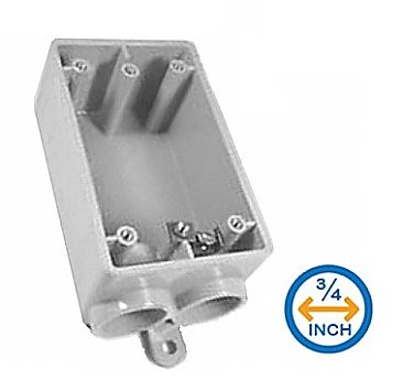 RFSS15, ROYAL, PVC, 1 GANG, 2, HOLE, 3/4, ELECTRICAL, BOX