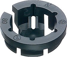 3/8, INCH, BLACK, BUTTON, NON-, PUSH-IN, CONNECTOR, 100/PK