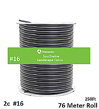 2C16UGLV76, SOUTHWIRE, CANADA, 2C, #16, LANDSCAPE, CABLE, 76M, ROLL