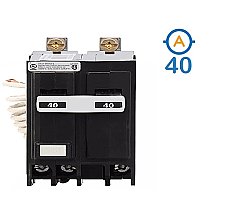 2 POLE 40 AMP BOLT ON GROUND FAULT CIRCUIT BREAKER
