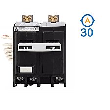 2 POLE 30 AMP BOLT ON GROUND FAULT CIRCUIT BREAKER
