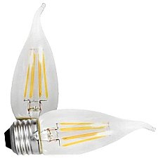 LED4B10BENTDIM927CL13YTLRP2, LEDVANCE, 4, WATT, B10, LED, FILAMENT, LAMP, 27K