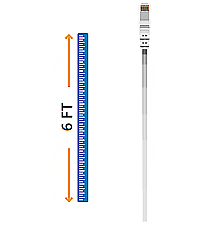 WICD0906WH, CABLE, CONCEPTS, 6FT, CAT, 6, PATCH, CABLE, WHITE
