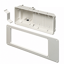 TVB613GC, ARLINGTON, INDUSTRIES, 4 GANG, TV, BOX, 120V, OR, LOW, VOLTAGE