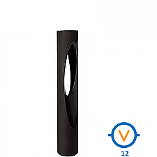 6611-27BK, WAC, LIGHTING, LED, SCOOP, LED, BOLLARD, PATH, LIGHT, 12V, 27K, BLACK