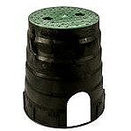708, AXITE, LIGHTING, 7", ROUND, 9", DEEP, PULL, BOX, BLACK, WITH, GREEN, COVER